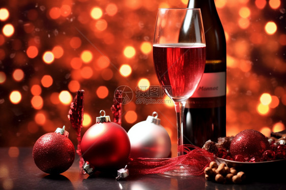 圣诞节好喝的红酒图片
