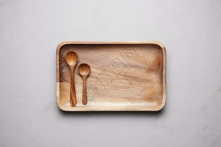 木制极简餐具图片