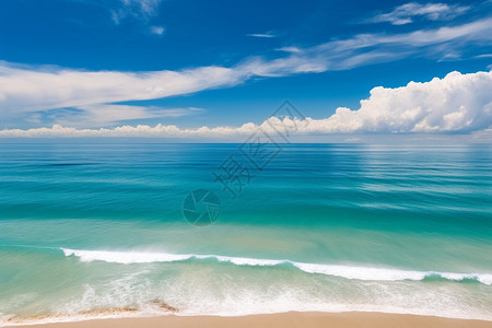 美丽的沙滩景色图片
