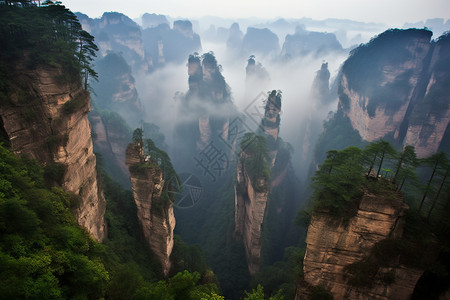 悬崖美丽风景图片