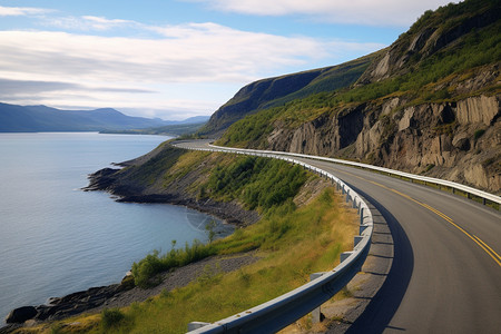 沈海高速山边的高速公路背景