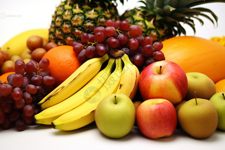 营养新鲜的水果背景图片