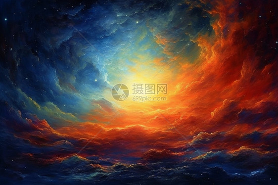 抽象星空背景图片