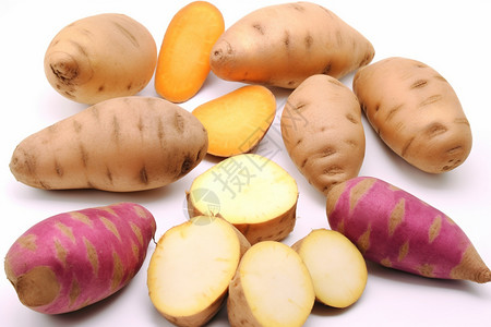 土豆和甘薯蔬菜图片