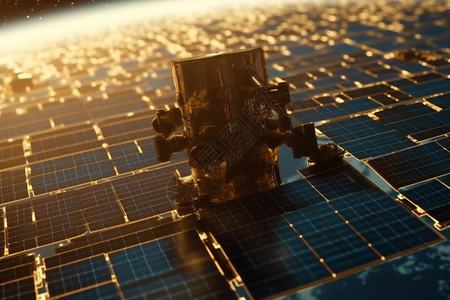 宇宙空间站的太阳能板图片