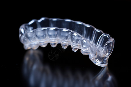 透明的牙齿保持器背景图片