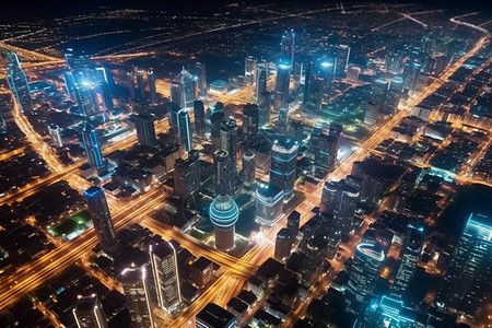 人工智能城市概念图图片