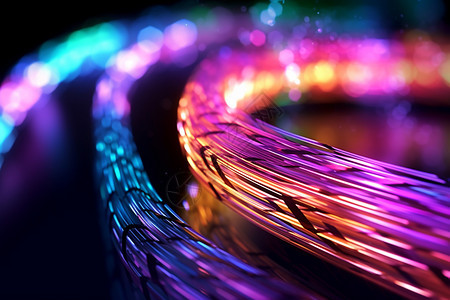 未来派光纤电缆概念图图片