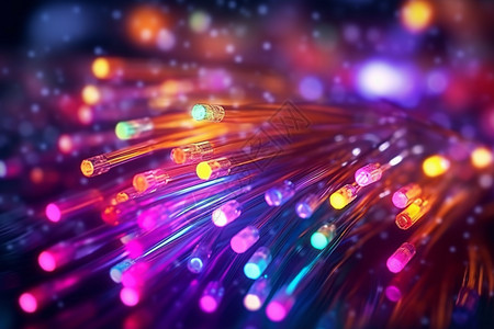 现代创新技术光纤电缆网络背景图片