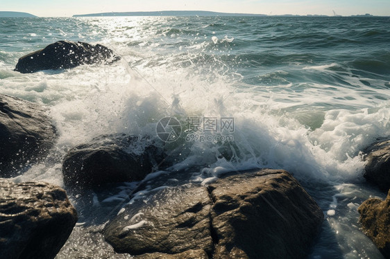 波涛汹涌的海浪图片