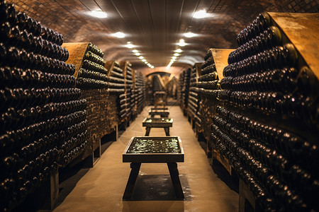 酿酒厂的地下酒窖图片