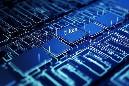 高科技数字芯片图片