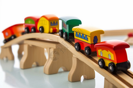 木制的汽车交通玩具图片