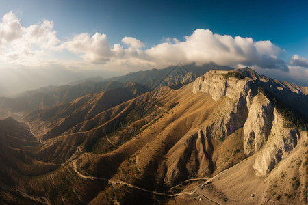 天空山脉山地景观岩石图片