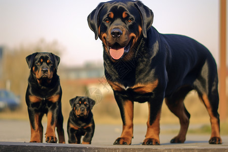 警卫犬罗威纳犬图片