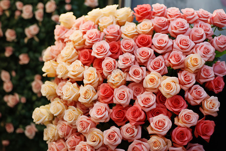 多彩的玫瑰花图片