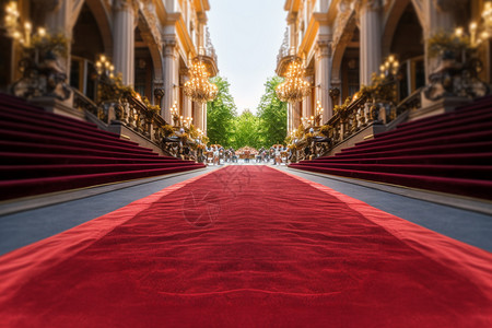 豪华的红地毯图片