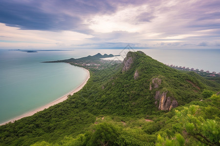 夏季美丽的海边岛屿图片