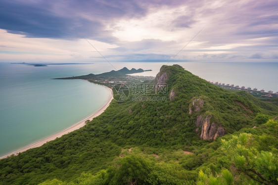 夏季美丽的海边岛屿图片