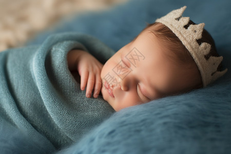 带皇冠的小婴儿图片