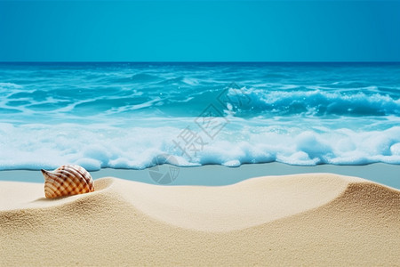 柔软的海边沙滩图片
