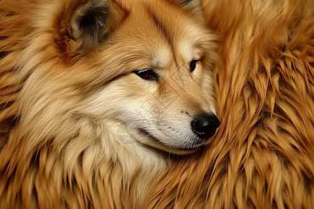 柔软的狗狗毛皮图片