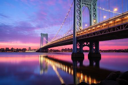 城市中的跨海大桥景观图片