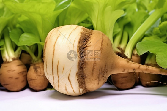 美味的球茎蔬菜图片