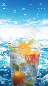 夏天的清凉饮料图片