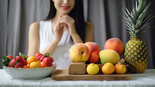 女人的健康饮食图片