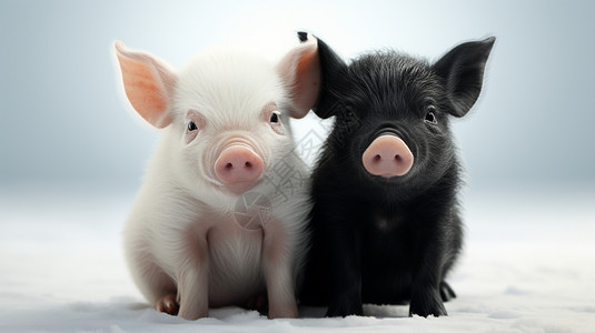 农村养殖的猪崽图片