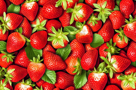 红色草莓图图片