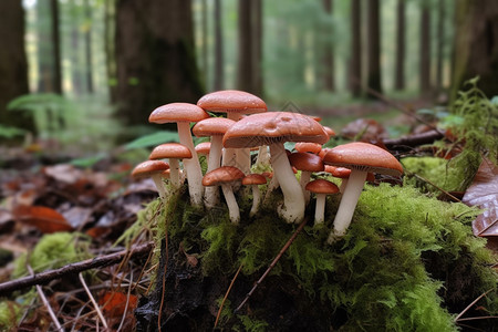 森林小蘑菇图片