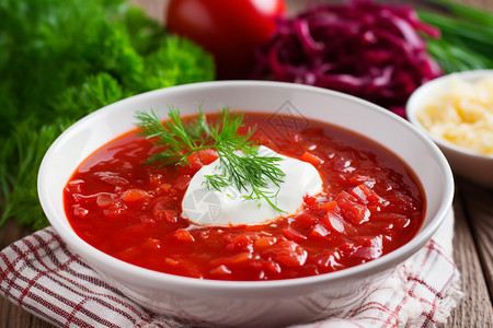 美味健康的番茄汤图片