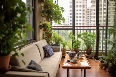 家居的绿植盆栽背景图片