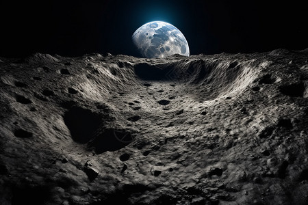 探索月球表面图片