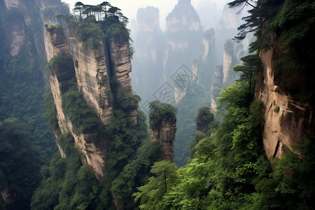 山脉岩石风光图片