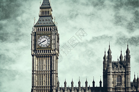著名建筑大本钟与议会大厦图片