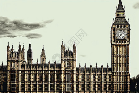 议会大厦与大本钟图片