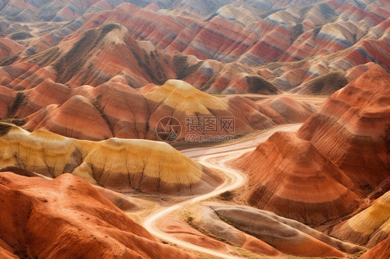 美丽的丹霞地貌景观图片