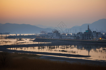 海洋渔业基地背景图片