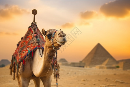 骆驼的特写镜头背景图片