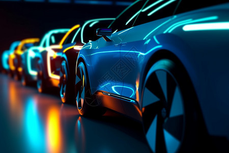 创新科技的新能源汽车背景图片