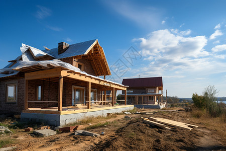 户外家庭建筑住宅背景图片