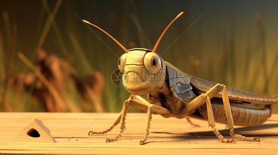 竹蟋蟀图片