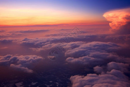 空中的云彩图片