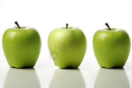 营养丰富的青苹果图片
