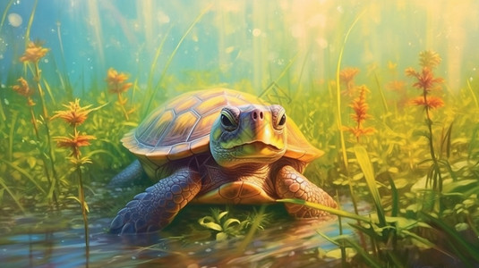 可爱的大乌龟图片