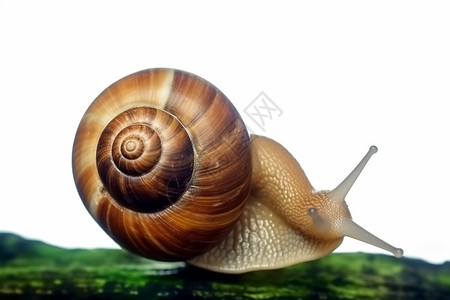 蜗牛壳可爱的蜗牛背景