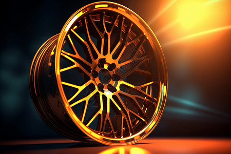 金属轮胎轮毂背景图片